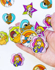 Scooby-Doo Mystery Inc. Sticker Flakes