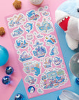 Stellar Sharks Sticker Sheet