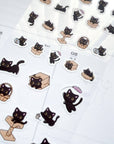 Luna the Black Cat Sticker Sheet