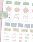 Paws and Paydays Budgeting Sticker Sheet