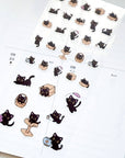 Luna the Black Cat Sticker Sheet
