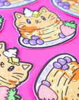 Pancake Kitty Breakfast Vinyl Sticker