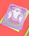 Scary Christmas Ghosts Holiday Greeting Card