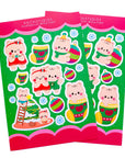 Happy Holidays Christmas Bears Sticker Sheet