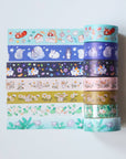 Jackalope's Garden (Mustard Green) washi tape