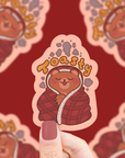 Toasty Bear Vinyl Sticker