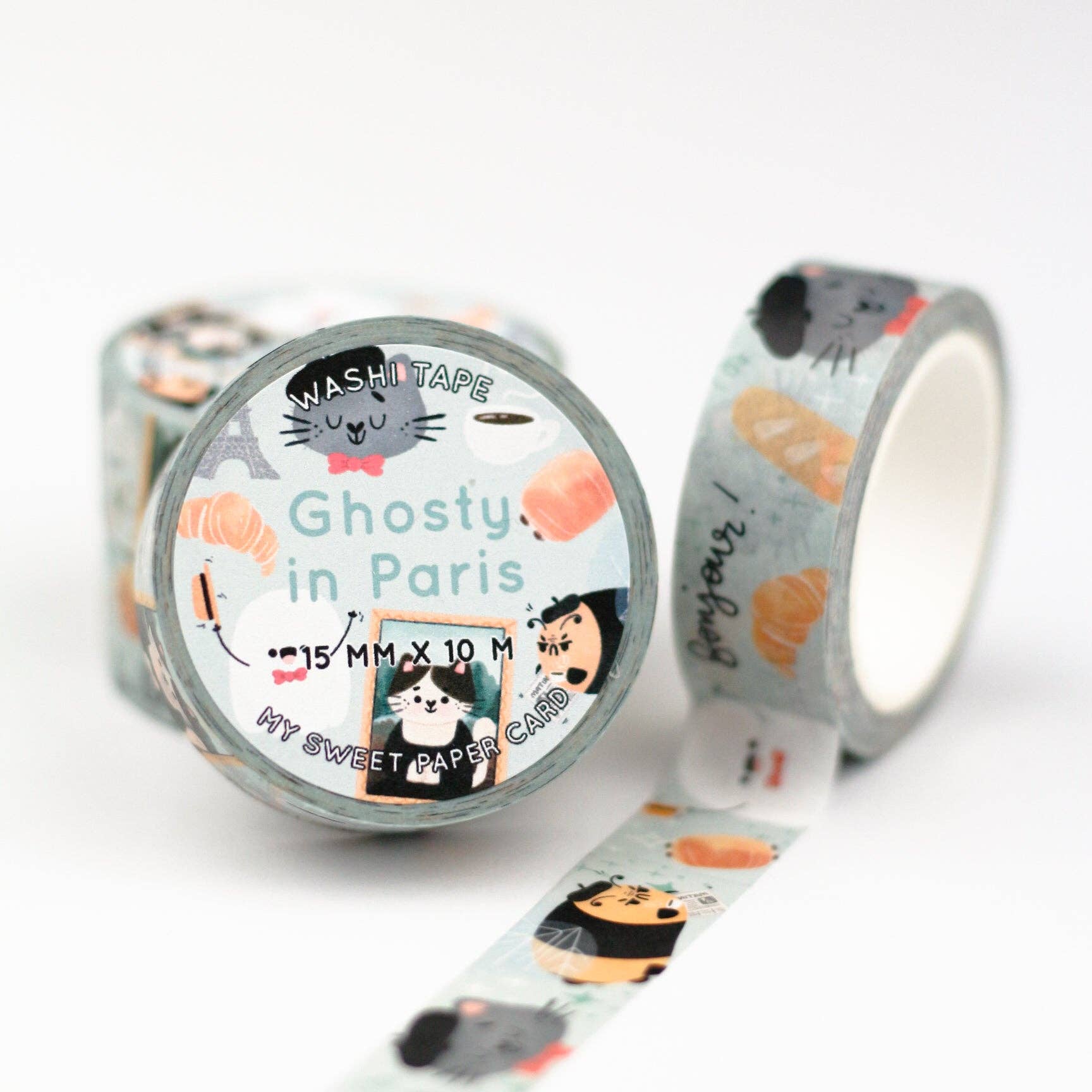 Ghosty in Paris Washi Tape – Spooky & Chic Adventures Abroad