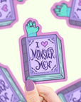 I Heart Monster Men Book Vinyl Sticker