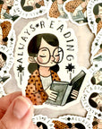 Always Reading Books Vinyl Sticker