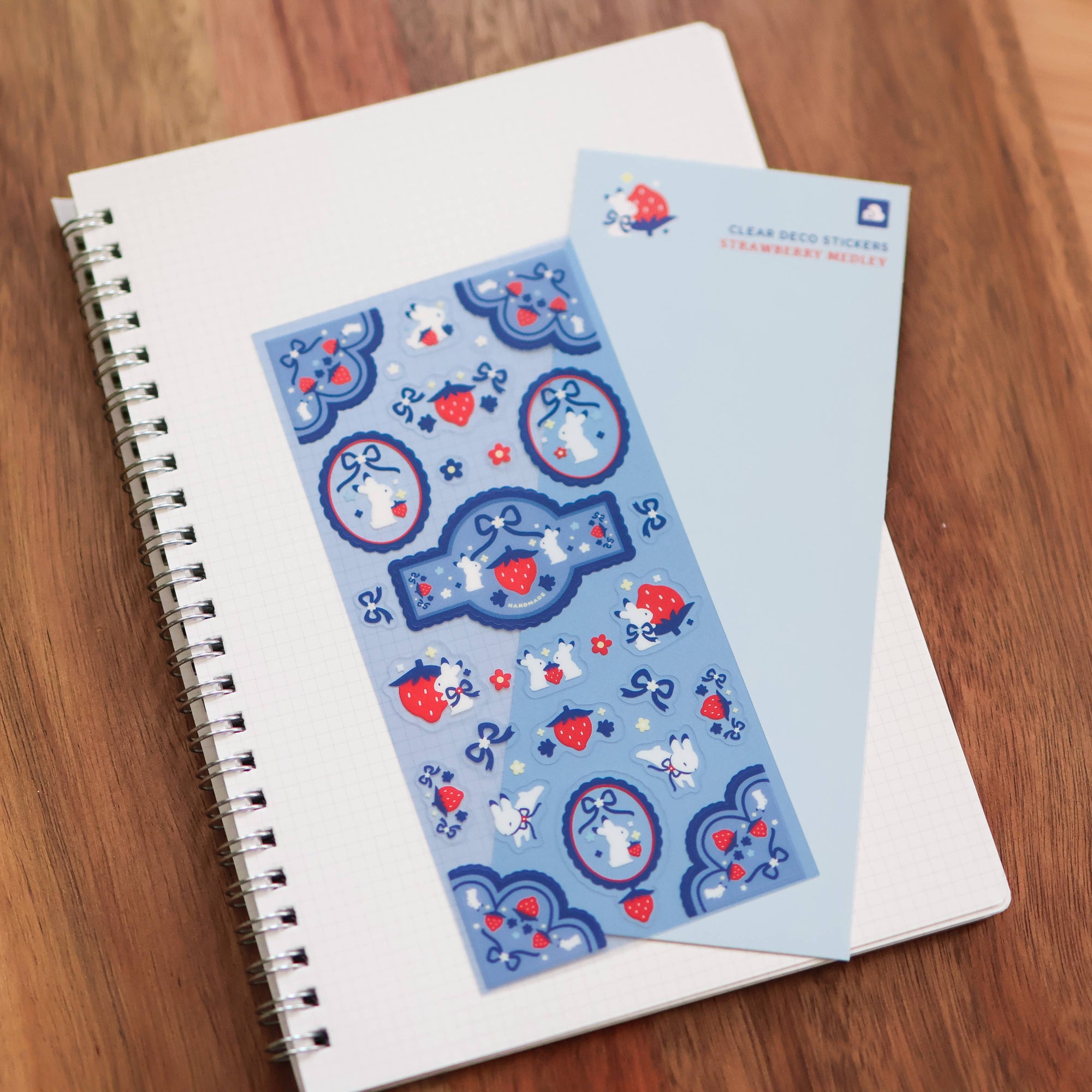 Strawberry Medley Clear Sticker Sheet