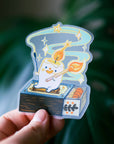 Transparent Marshmallow Candle Vinyl Sticker