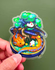 Transparent Bonsai Garden - Dragon Vinyl Sticker