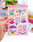 Cotton Candy Bears Matte Sticker Sheet