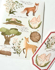 Woodland Treasures Rub-On Sticker Sheet