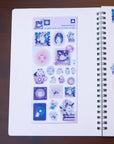 Rabbit and Shooting Stars Washi Sticker Sheet