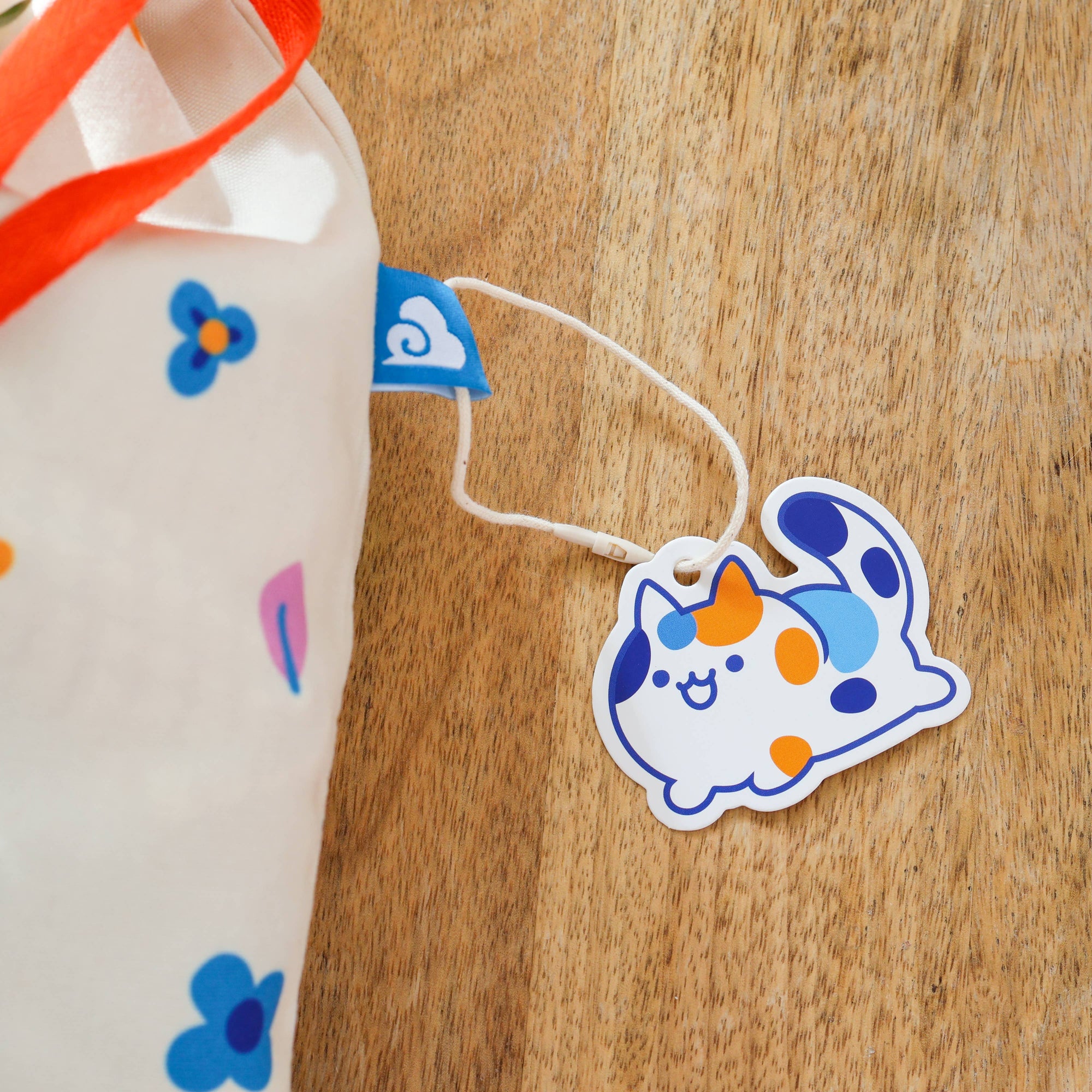 Drawstring Pouch Bag - Floral Calico