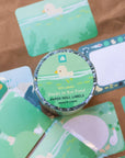 Ducks in Koi Pond Paper Roll Labels