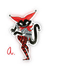 Jester Cat Sticker