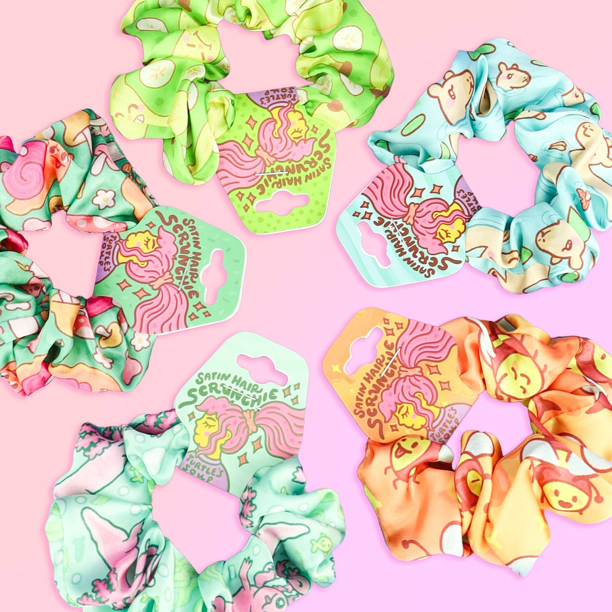 Axolotl Hair Scrunchie