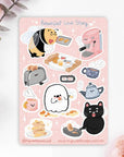 Breakfast Love Story Sticker Sheet