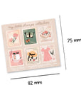 Cottagecore Stamp Collection – Mini Sticker Sheet