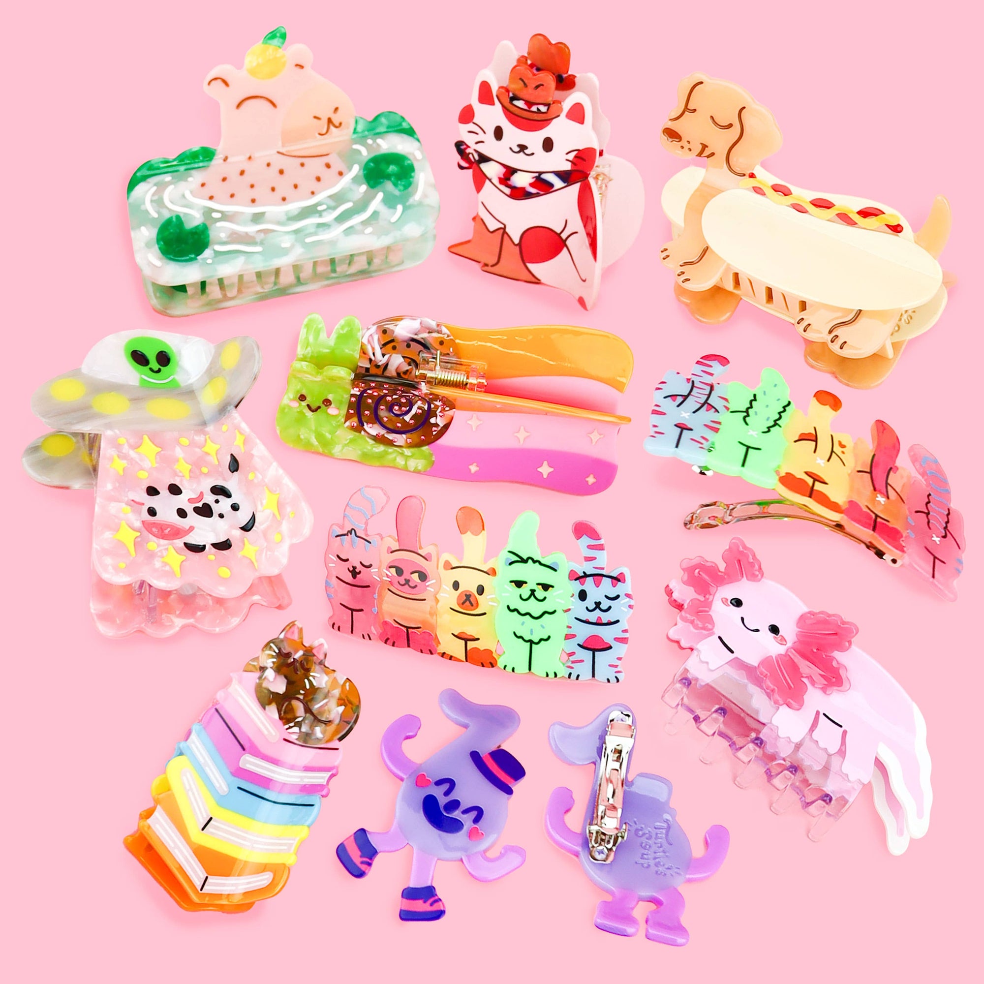 Cat Butts Hair Clip Set