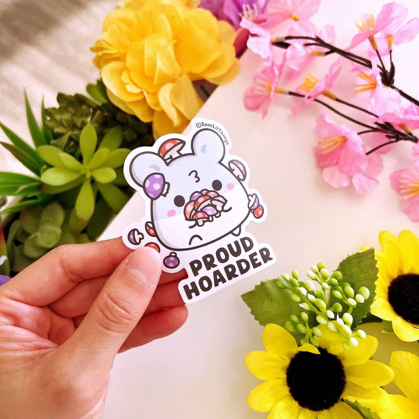 Proud Hoarder Vinyl Sticker