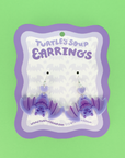 Hanging Bat Acetate Dangle Earrings