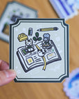 Open Book Vinyl Sticker