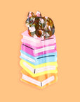 Book Stack Kitty Hair Claw