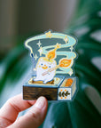 Transparent Marshmallow Candle Vinyl Sticker