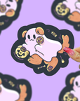 Puppy Ghost Vinyl Sticker