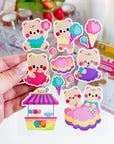 Cotton Candy Bears Matte Sticker Sheet