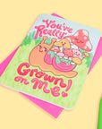 You’ve Grown On Me Snail & Mushrooms Love Card