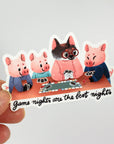 Game Night Vinyl Sticker