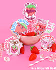 Berry Stressed Vinyl Sticker
