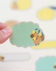 Paper Roll Labels (Kiss Cut) - Capybara