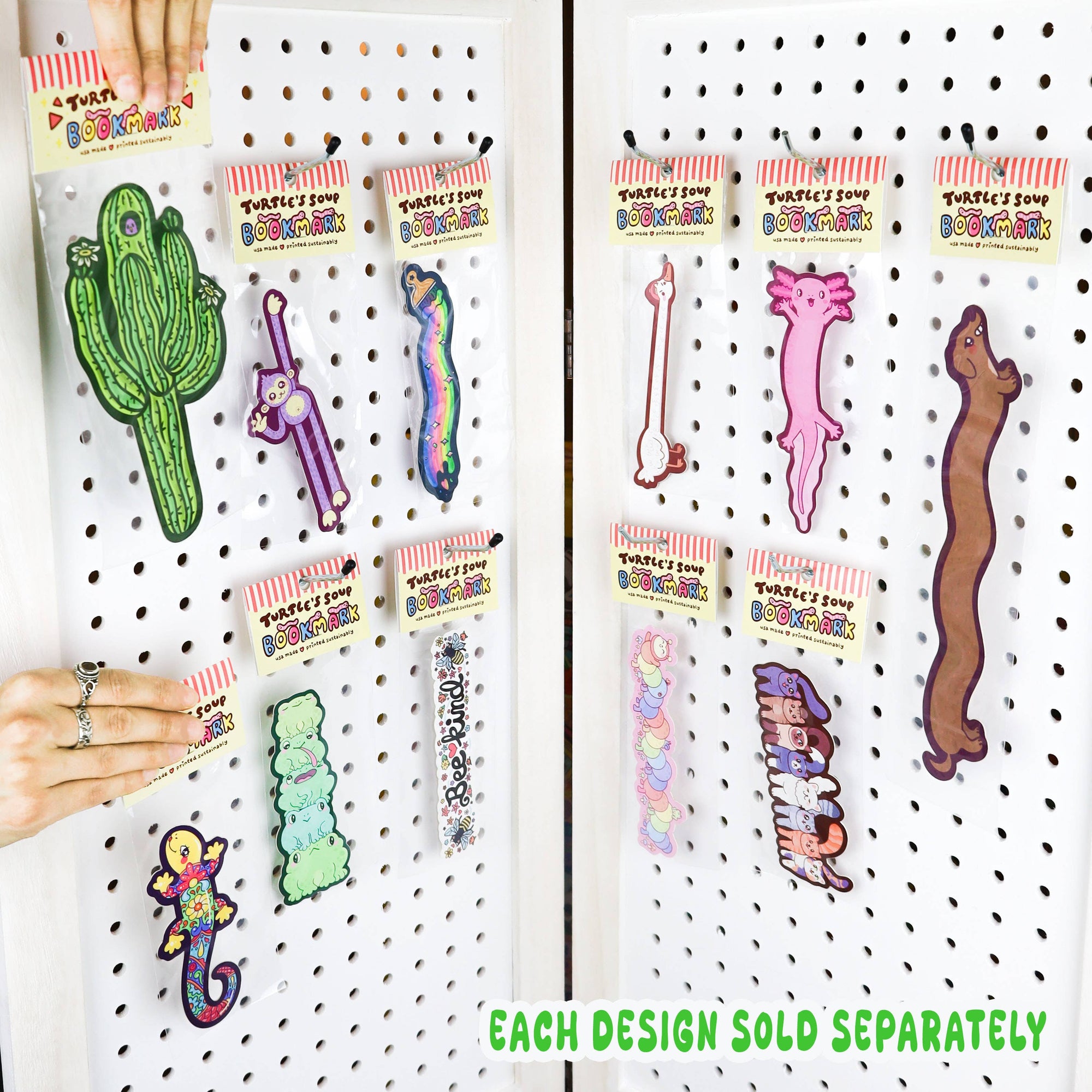 Frog Stack Double-Sided Bookmark