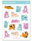 Colorful Cats Stickers