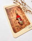 Mushroom Enamel Charm