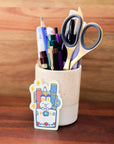 Pen Holder Vinyl Sticker
