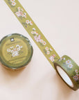 Jackalope's Garden (Mustard Green) washi tape