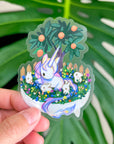 Transparent Bonsai Garden - Unicorn Vinyl Sticker