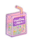 Creative Juice Box Vinyl Sticker
