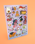 Halloween Costume Puppies Sticker Sheet