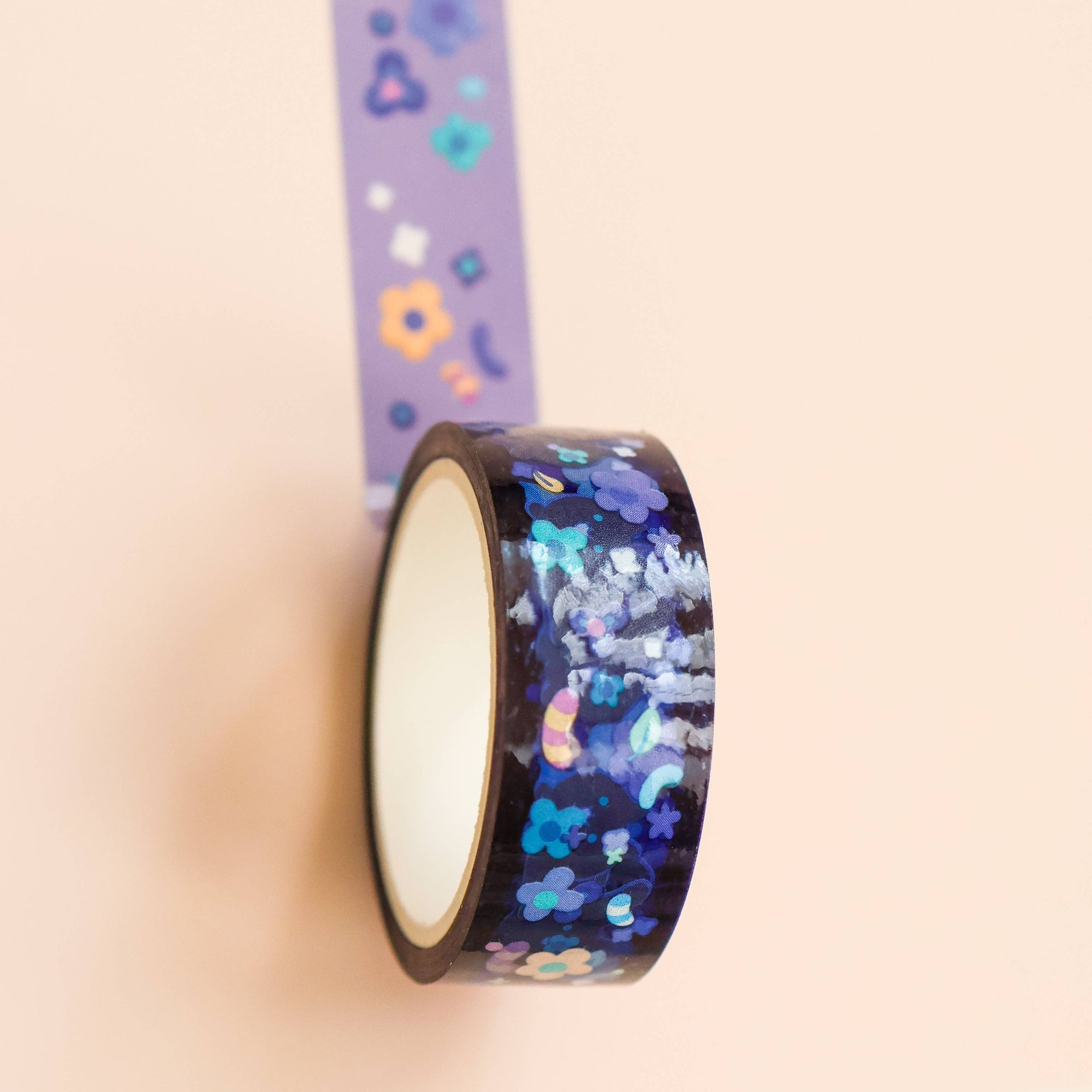 Floral Black Cat PET Tape