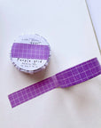 Purple Grid Washi Tape