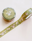 Jackalope's Garden (Mustard Green) washi tape