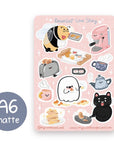 Breakfast Love Story Sticker Sheet