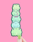 Frog Stack Double-Sided Bookmark